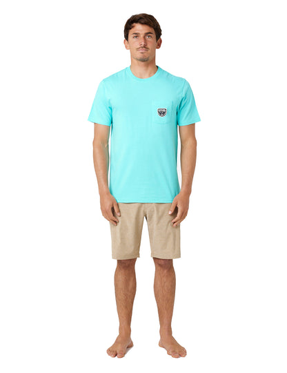 T-shirt à manches courtes Rip Curl Badge en turquoise