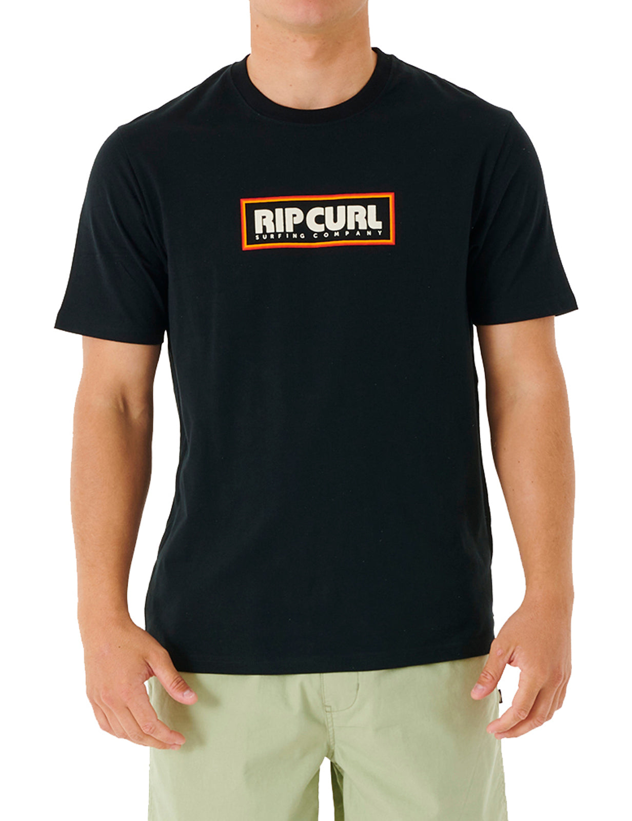 Rip Curl – Big Mumma Icon – Kurzärmliges T-Shirt in Schwarz