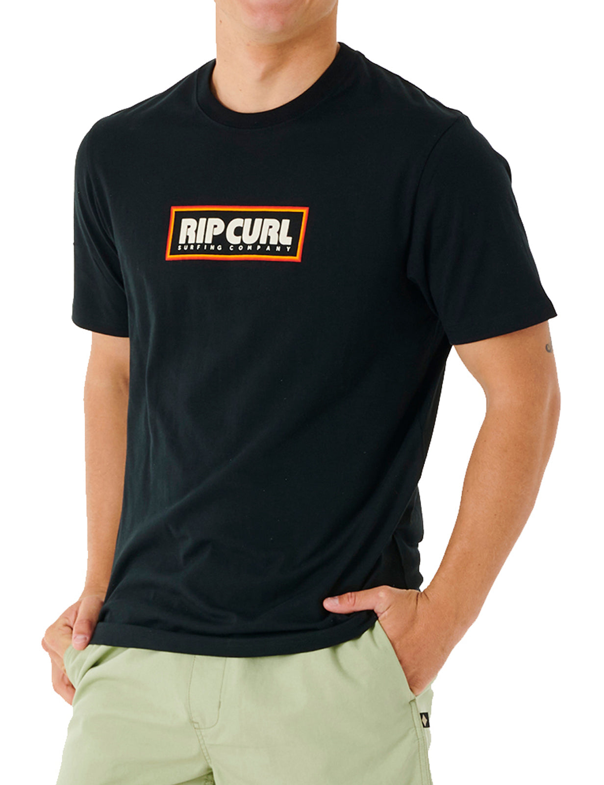 Rip Curl Big Mumma Icon Short Sleeve T-Shirt in Black