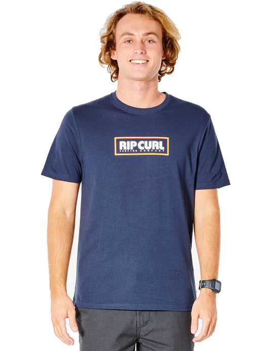 Rip Curl Big Mumma Icon Short Sleeve T-Shirt in Navy