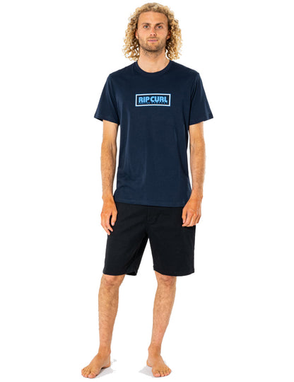 Rip Curl Big Mumma Icon Short Sleeve T-Shirt in Navy