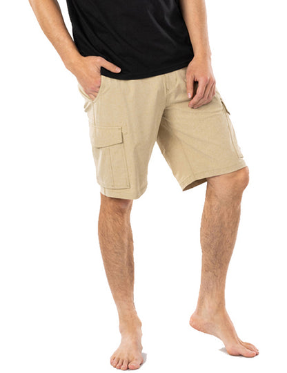 Rip Curl Boardwalk Trail Cargo Shorts in Dark Khaki