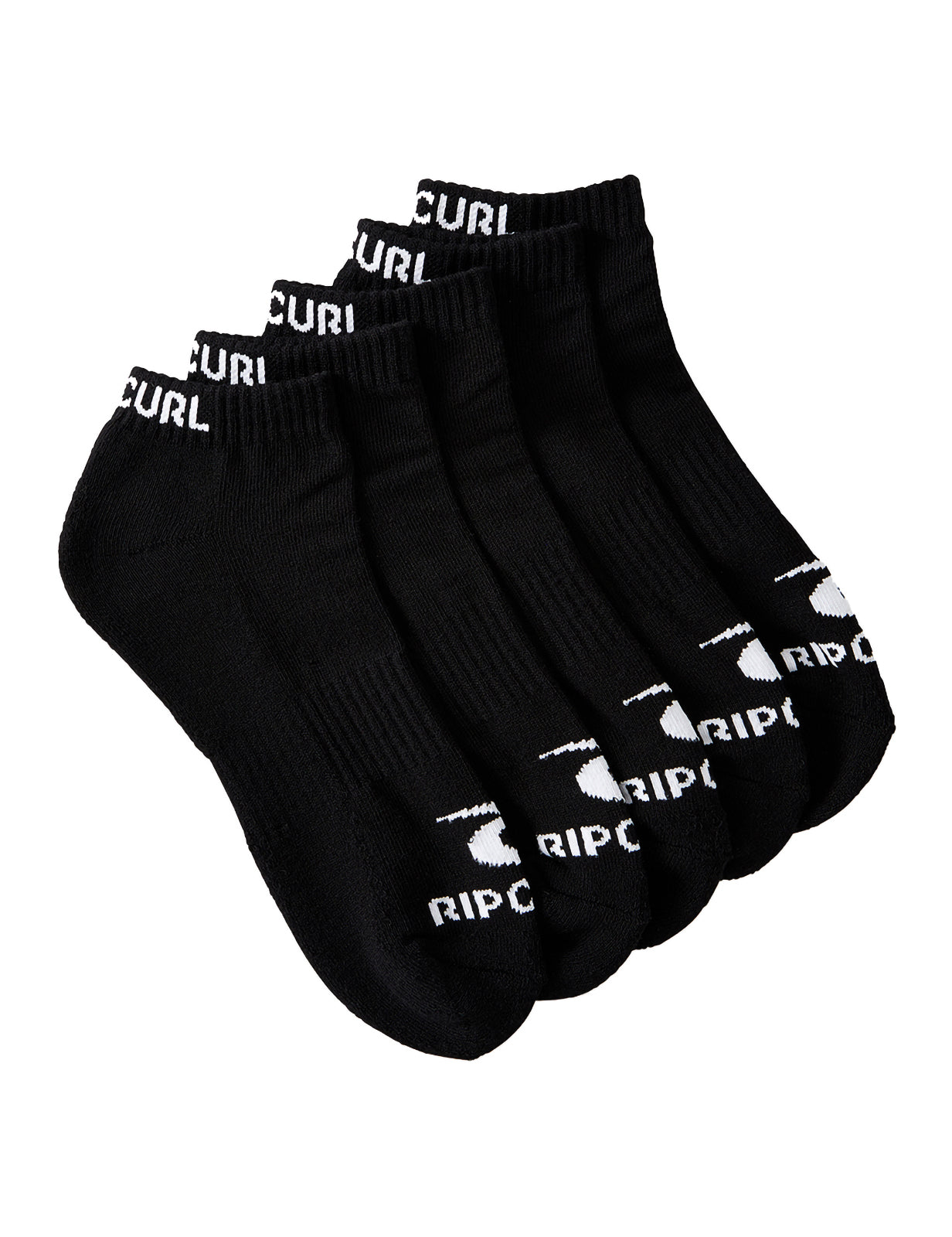 Lot de 5 paires de chaussettes mi-mollet de marque Rip Curl en noir