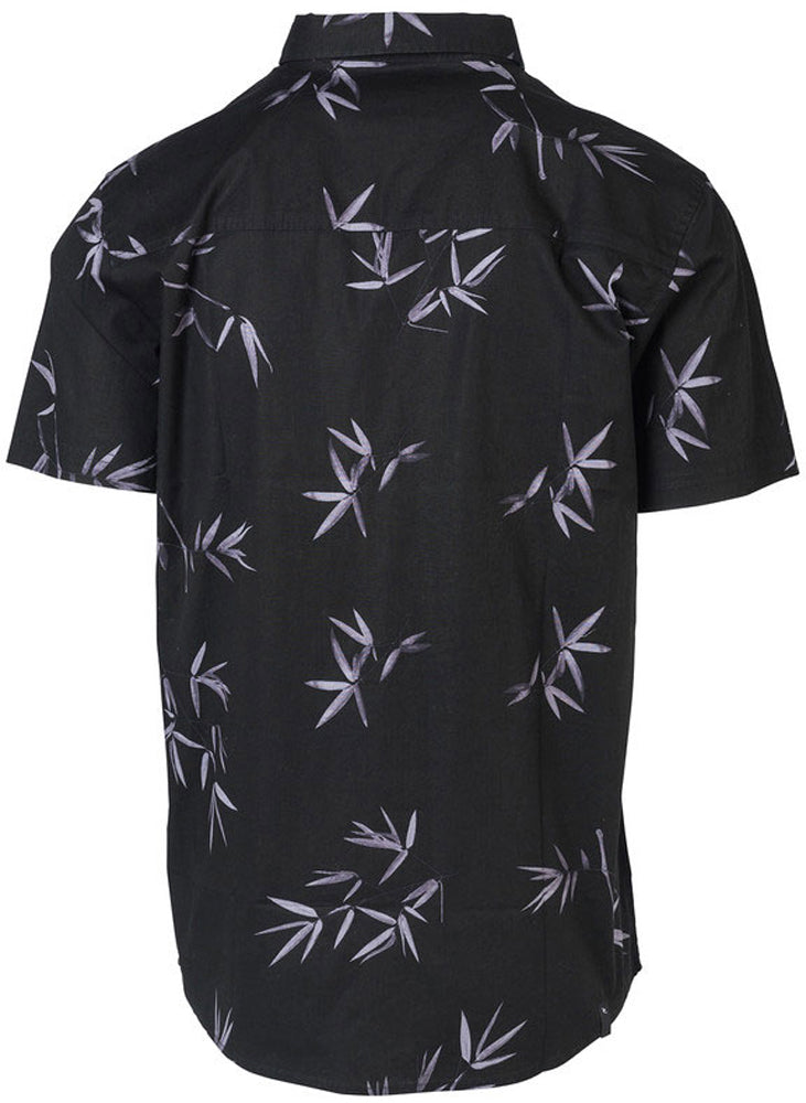 Rip Curl Busy Surf Day Short Sleeve Shirt in Black