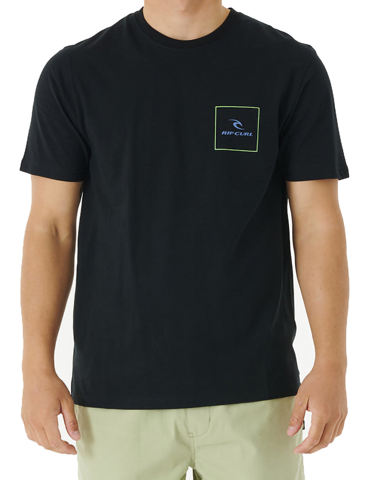 Rip Curl Corp Icon Short Sleeve T-Shirt in Black