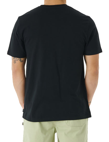 Rip Curl Corp Icon Short Sleeve T-Shirt in Black