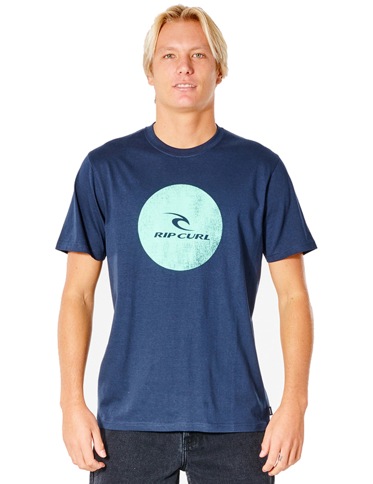 Rip Curl Corp Icon Short Sleeve T-Shirt in Navy