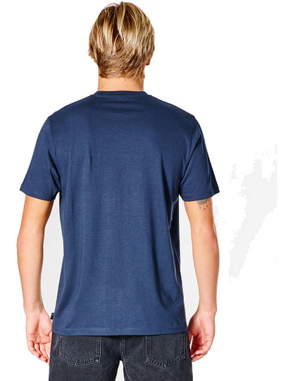 Rip Curl Corp Icon Short Sleeve T-Shirt in Navy