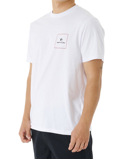 Rip Curl Corp Icon Short Sleeve T-Shirt in White