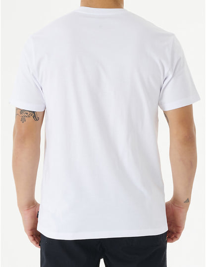 Rip Curl Corp Icon Short Sleeve T-Shirt in White