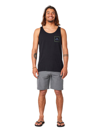 Rip Curl Corp Icon Sleeveless T-Shirt in Black