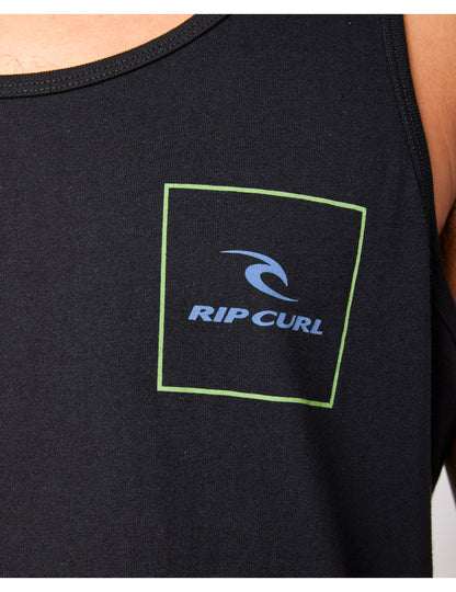 Rip Curl Corp Icon Sleeveless T-Shirt in Black