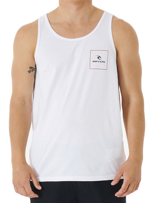 Rip Curl Corp Icon Sleeveless T-Shirt in White