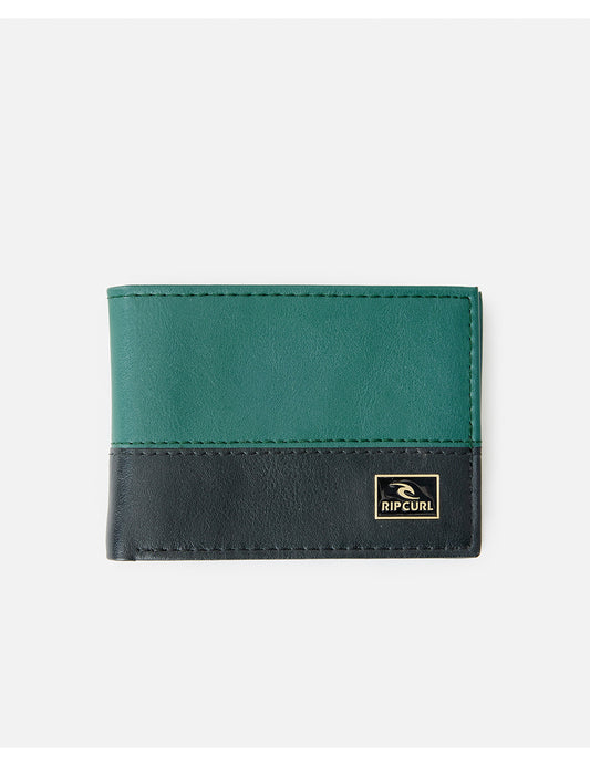 Rip Curl Corpawatu Icon PU Slim Faux Leather Wallet in Olive