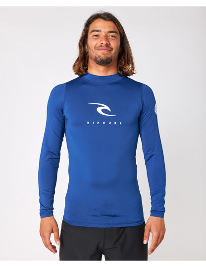 Rip Curl Corps Long Sleeve Rash Vest in Navy