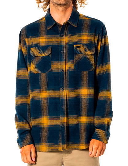 Rip Curl Count Long Sleeve Shirt in Gold