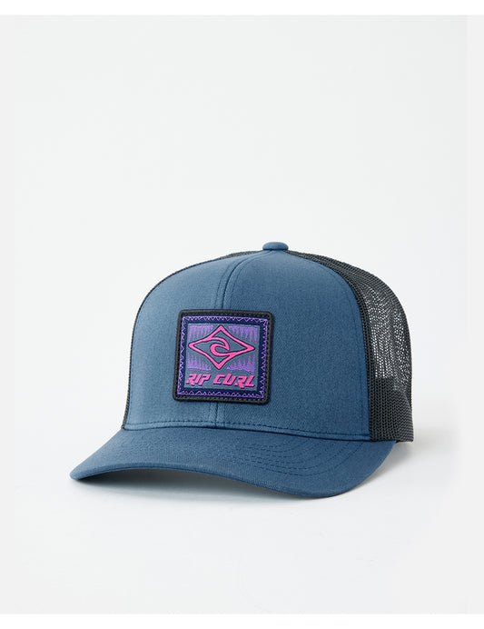 Rip Curl Custom Curve Curved Peak Cap in Washed Navy