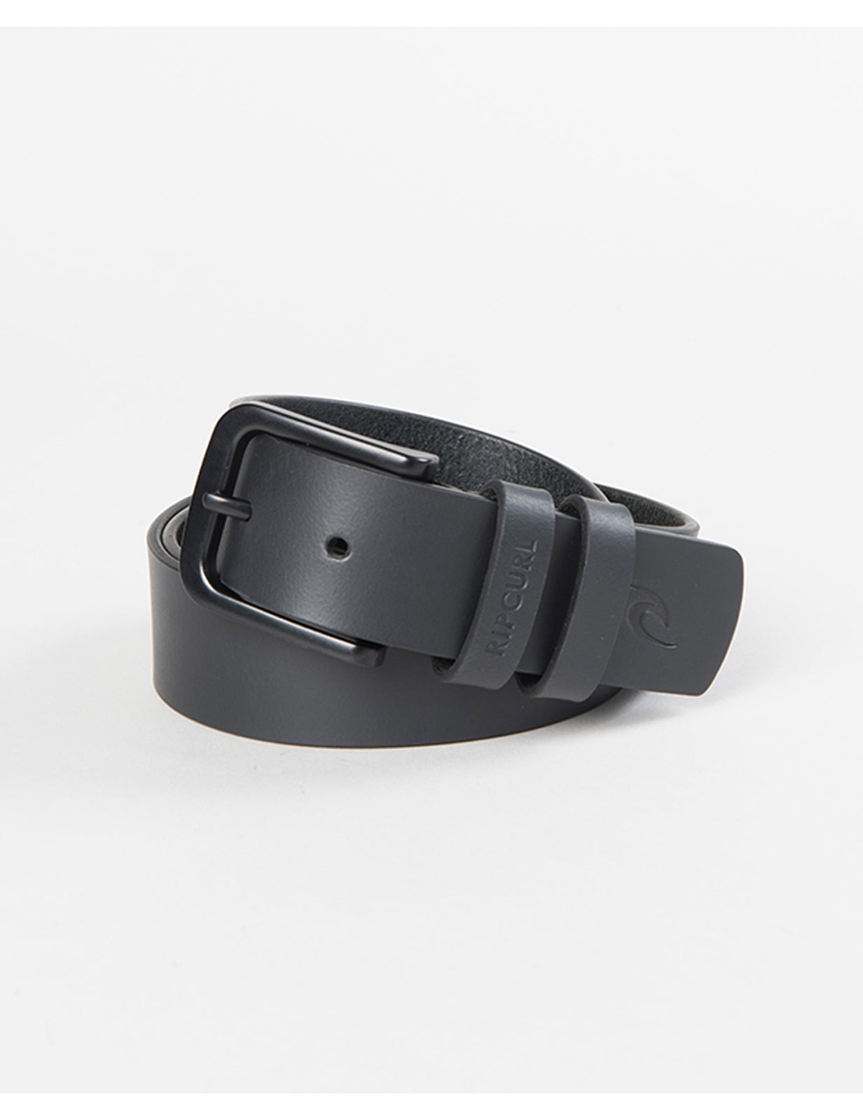 Rip Curl Cut Down Leather Belt in Black