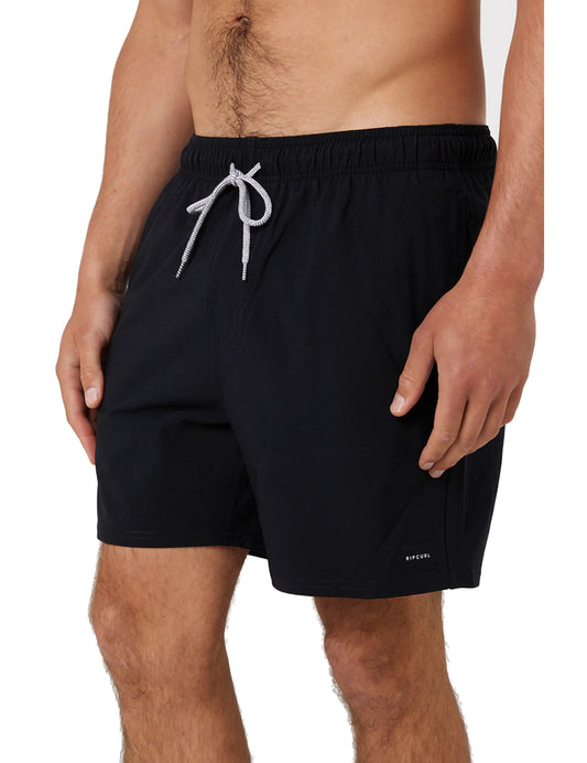 Rip Curl Daily Volley Elasticated Boardshorts in Black