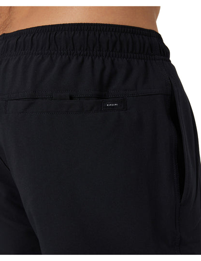 Rip Curl Daily Volley Elasticated Boardshorts in Black