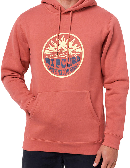 Rip Curl Down The Line Pullover Fleece in Dusty Mushroom