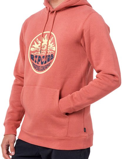 Rip Curl Down The Line Pullover Fleece in Dusty Mushroom