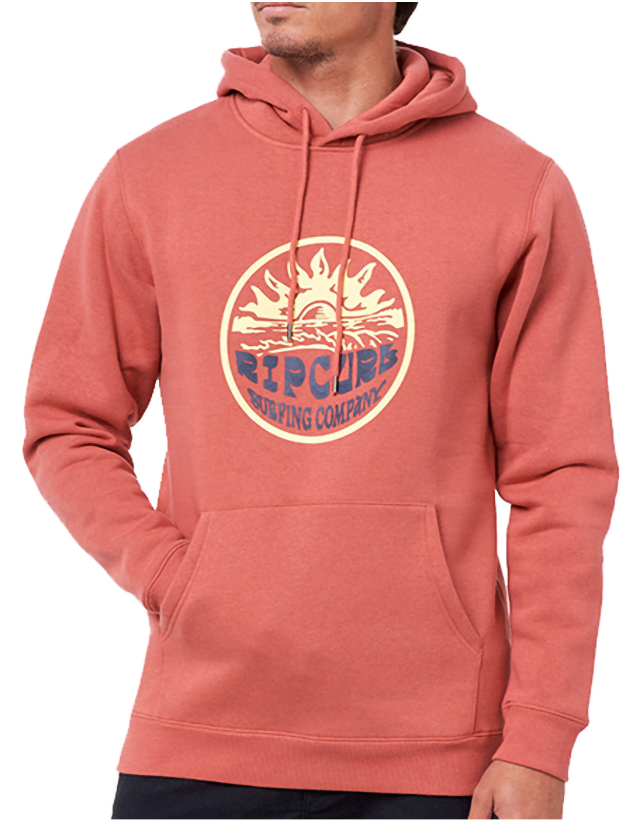 Rip Curl Down The Line Pullover Fleece in Dusty Mushroom