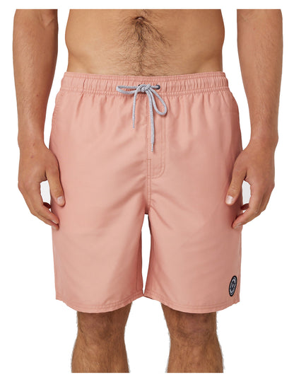 Rip Curl Easy Living Volley Elasticated Boardshorts in Dusty Rose