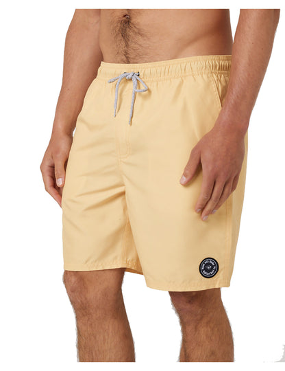 Rip Curl Easy Living Volley Elasticated Boardshorts in Washed Yellow