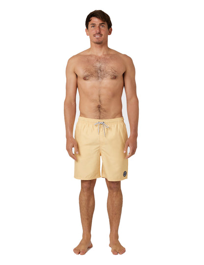 Rip Curl Easy Living Volley Elasticated Boardshorts in Washed Yellow