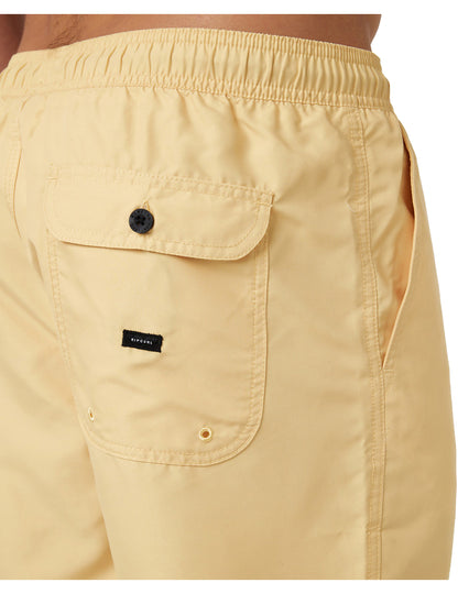 Rip Curl Easy Living Volley Elasticated Boardshorts in Washed Yellow