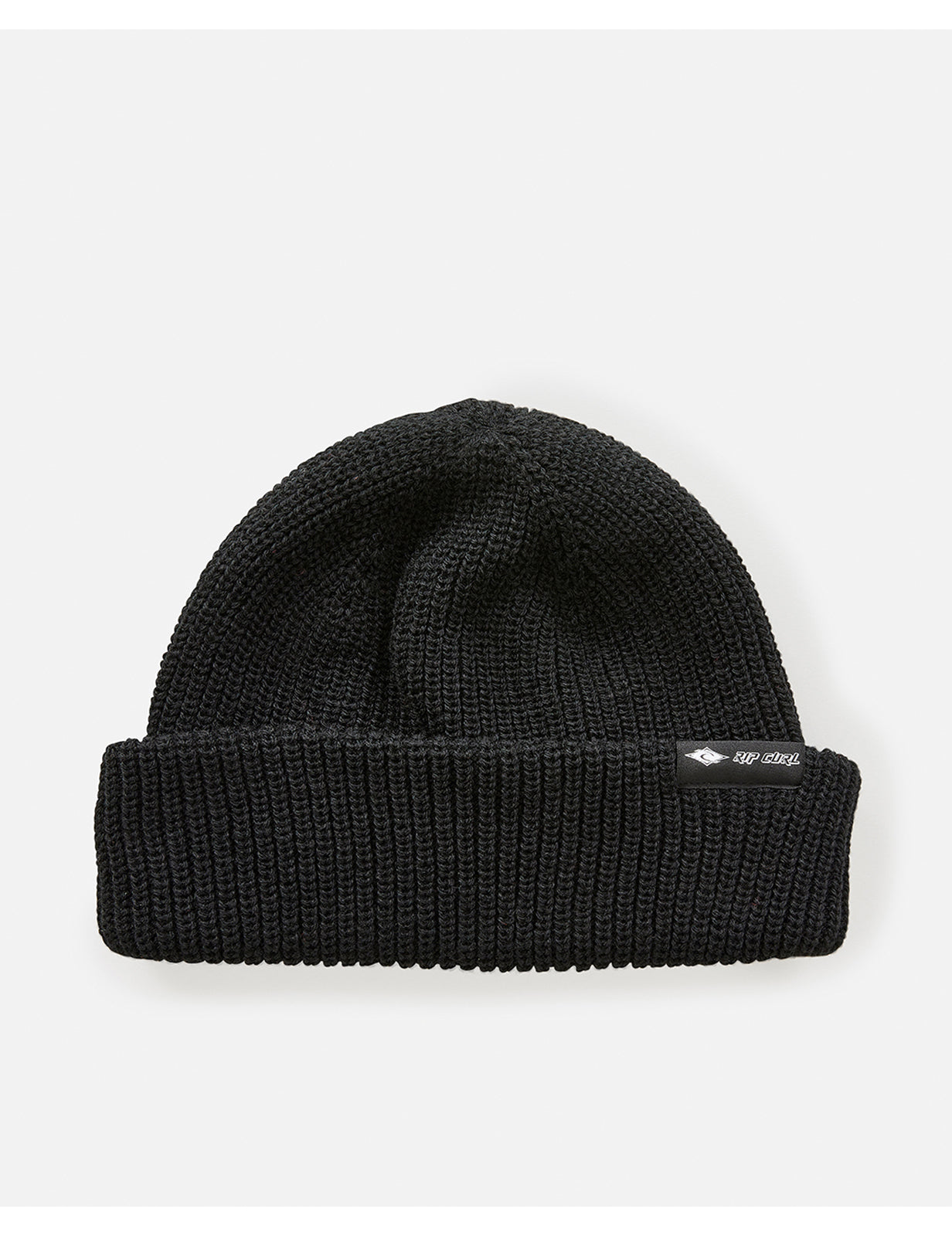 Rip Curl Fade Out Icon Shallow Beanie in Black