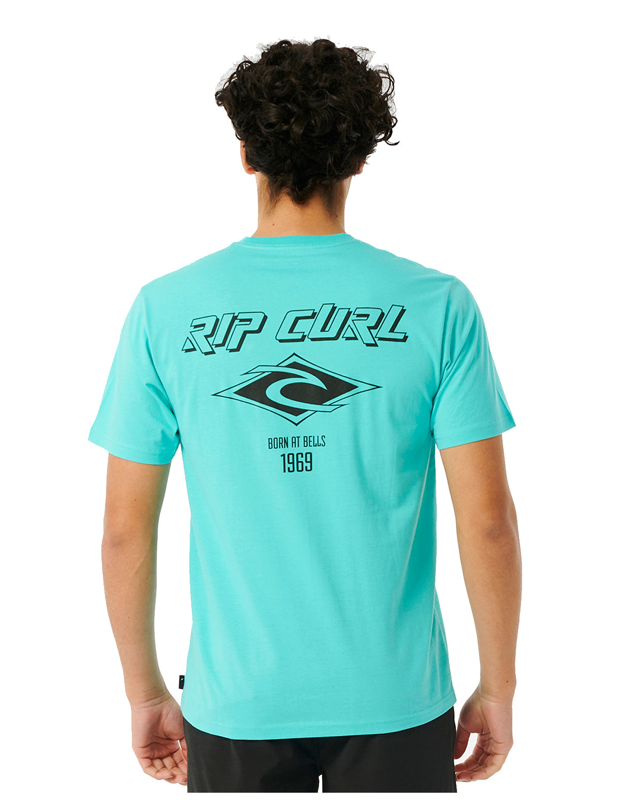 Rip Curl – Fade Out Icon – Kurzärmliges T-Shirt in Aqua