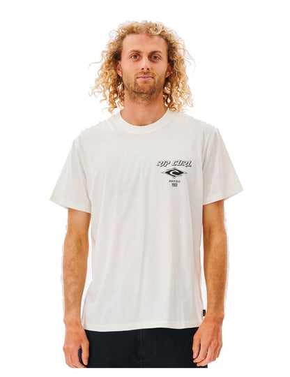 Rip Curl Fade Out Icon Short Sleeve T-Shirt in Bone