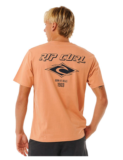 Rip Curl – Fade Out Icon – Kurzärmliges T-Shirt in Ton