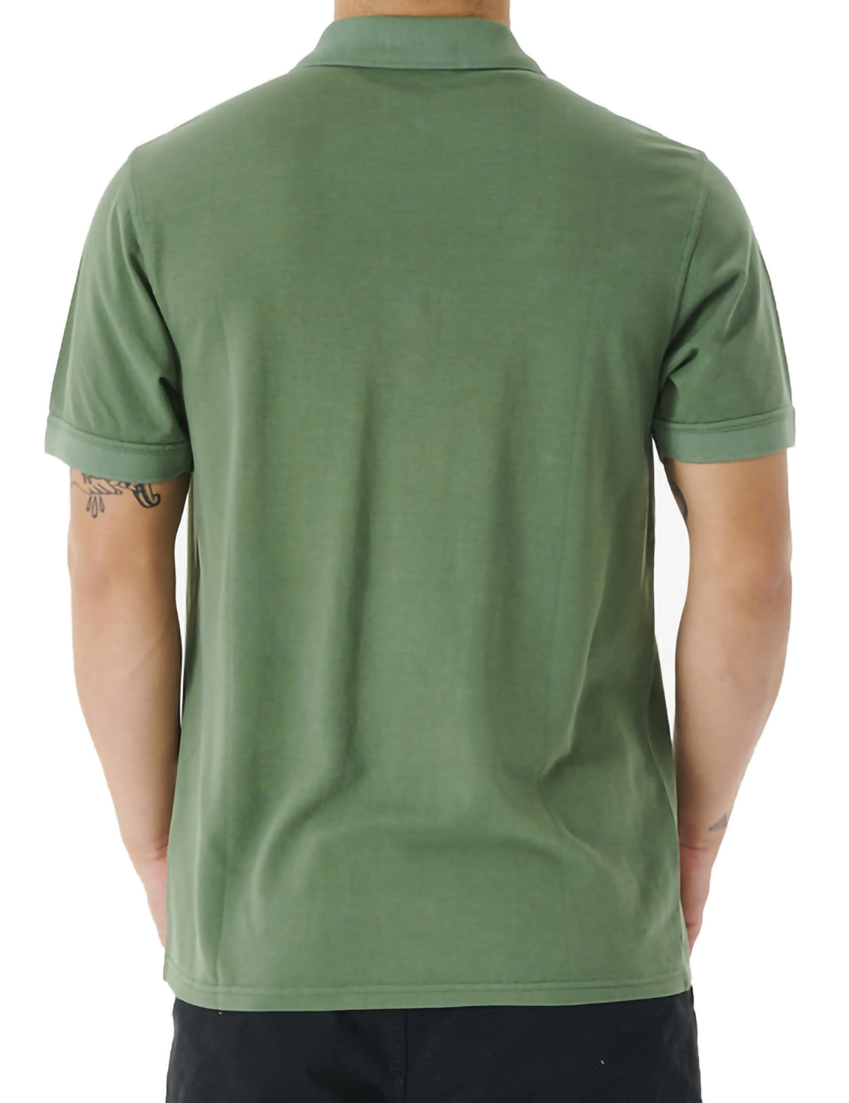 Rip Curl Faded Short Sleeve Polo Shirt in Jade