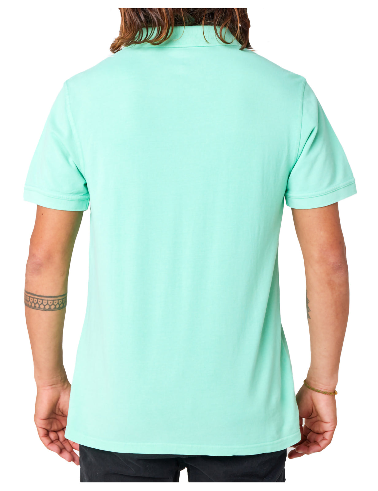 Rip Curl Faded Short Sleeve Polo Shirt in Yucca