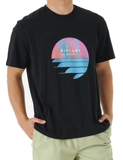 Rip Curl Fill Me Up Short Sleeve T-Shirt in Black