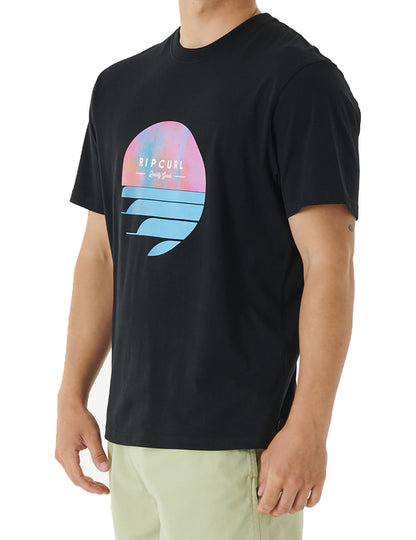 Rip Curl Fill Me Up Short Sleeve T-Shirt in Black