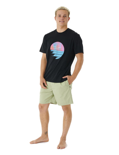 Rip Curl Fill Me Up Short Sleeve T-Shirt in Black