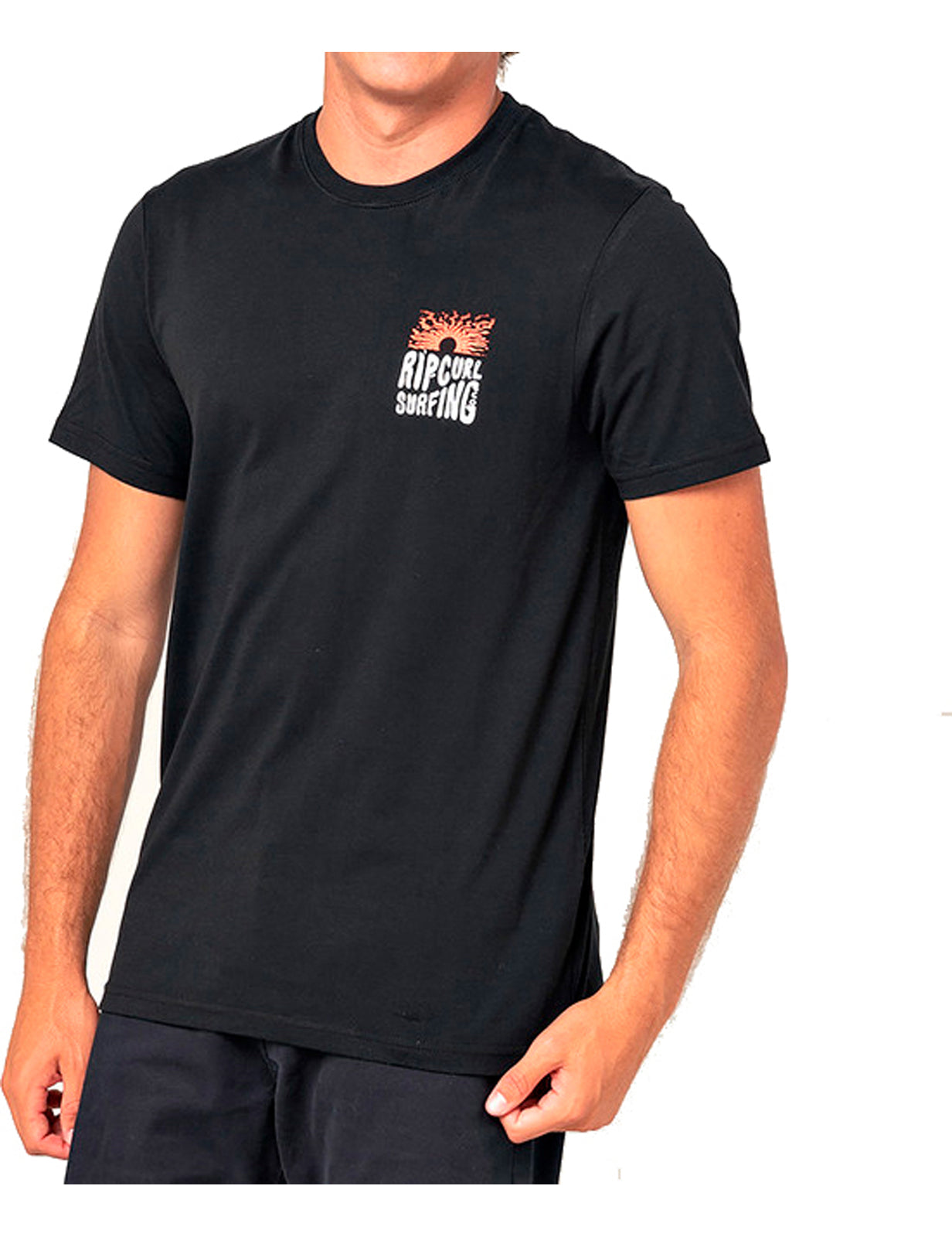 Rip Curl Free Design Vapor Cool Short Sleeve T-Shirt in Black