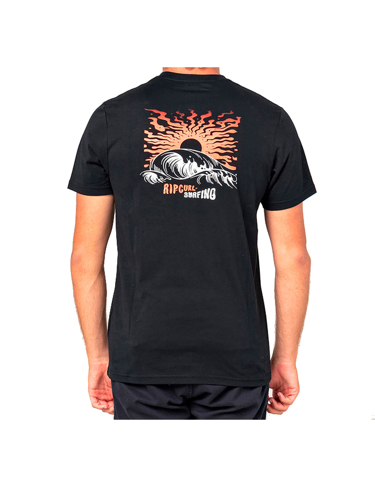 Rip Curl Free Design Vapor Cool Short Sleeve T-Shirt in Black