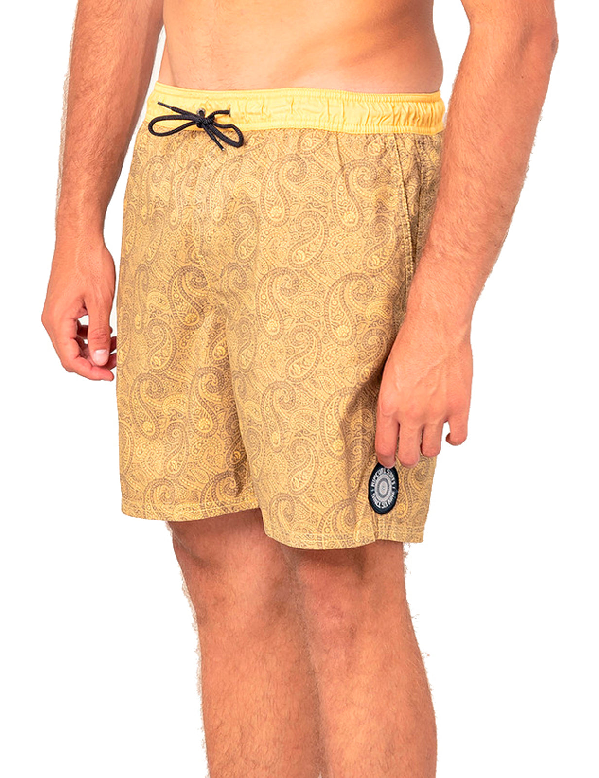 Rip Curl Granny Rug Volley Elasticated Boardshorts in Mustard