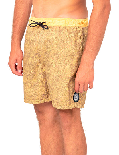 Rip Curl Granny Rug Volley Elasticated Boardshorts in Mustard