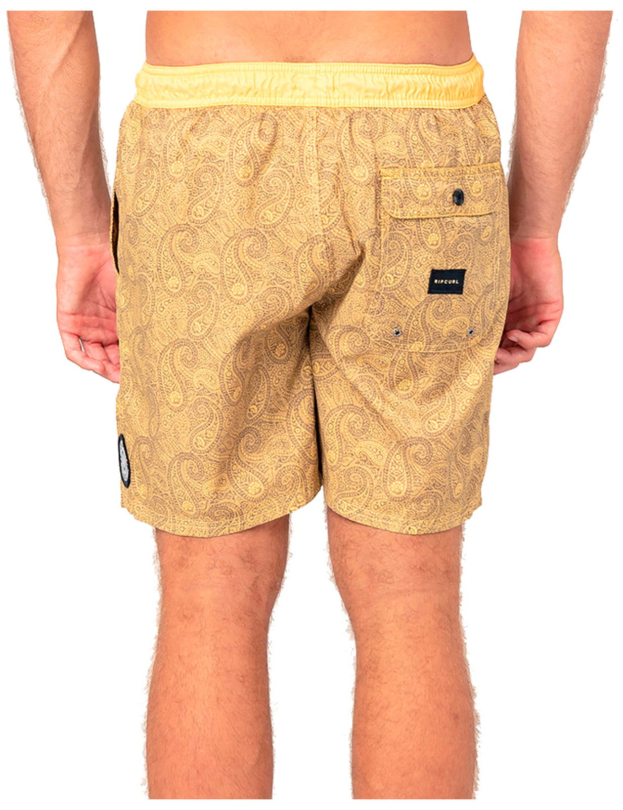 Rip Curl Granny Rug Volley Elasticated Boardshorts in Mustard