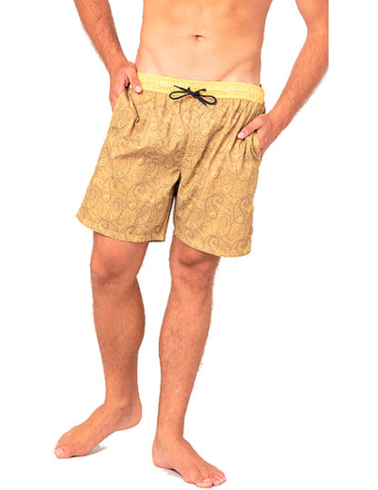 Rip Curl Granny Rug Volley Elasticated Boardshorts in Mustard