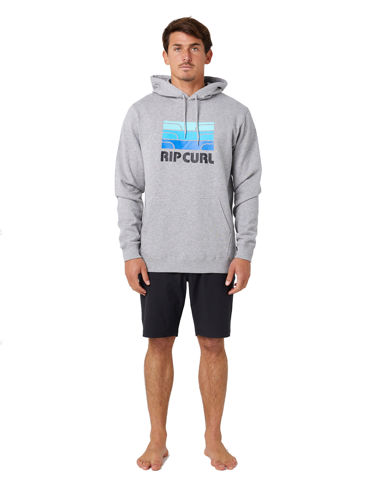 Rip Curl Hey Muma Pullover Hoody in Grey Marle