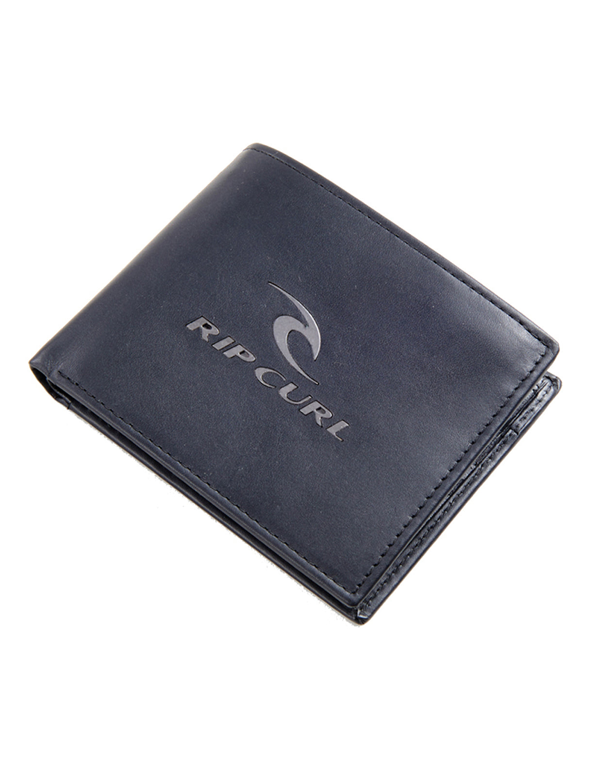 Rip Curl Iconic RFID 2 In1 Leather Wallet in Black