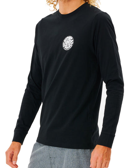 Rip Curl Icons Of Surf Long Sleeve Surf Tee in Black