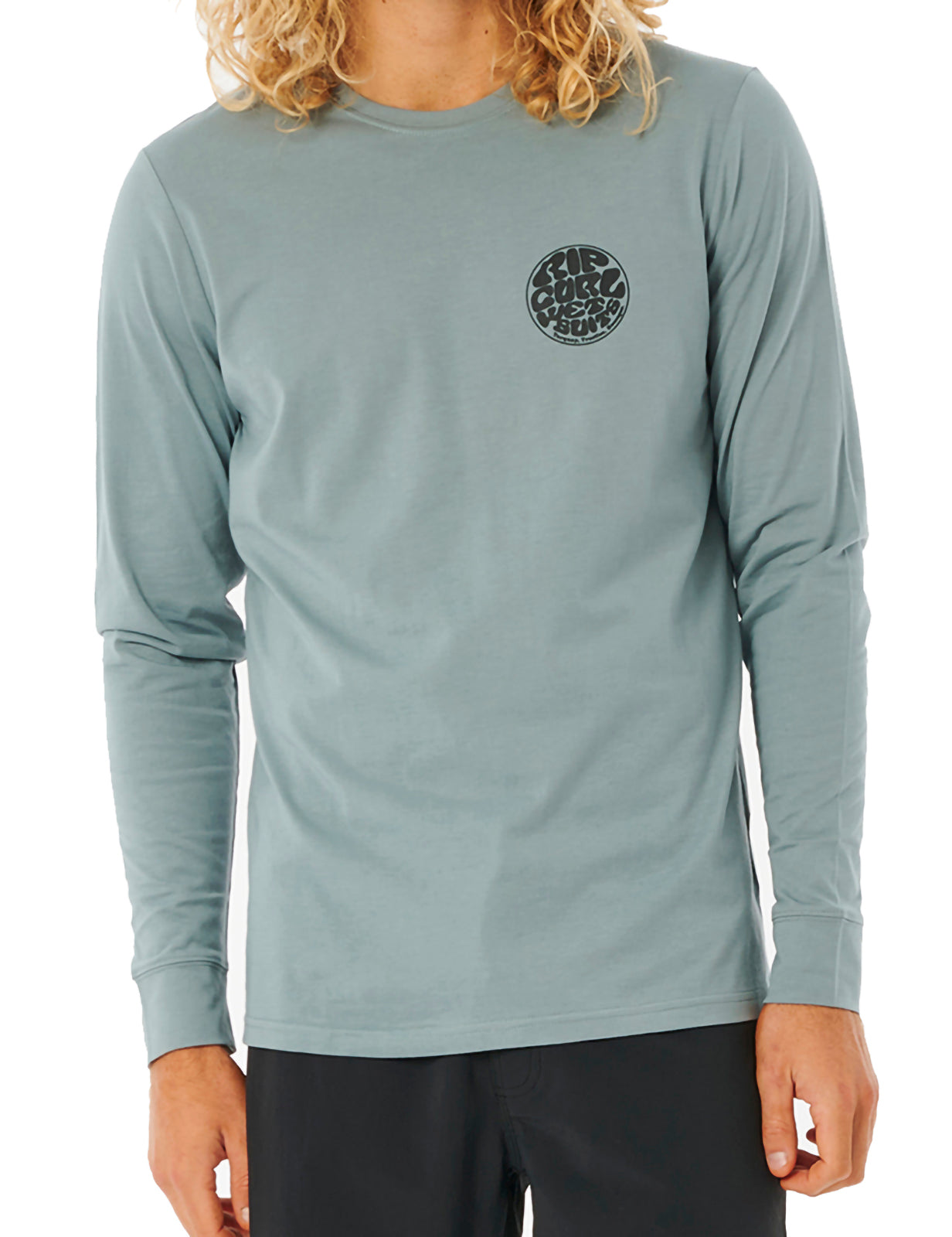 Rip Curl Icons Of Surf Long Sleeve Surf Tee in Mineral Blue